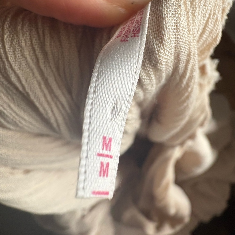 Free People Endless summer showstopper maxi dress size M Cream Textured Detail - Picture 6 of 11